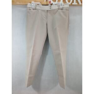 The Limted Brown Square Print Capri Length Pants Womens Career Wear Size 4 XS